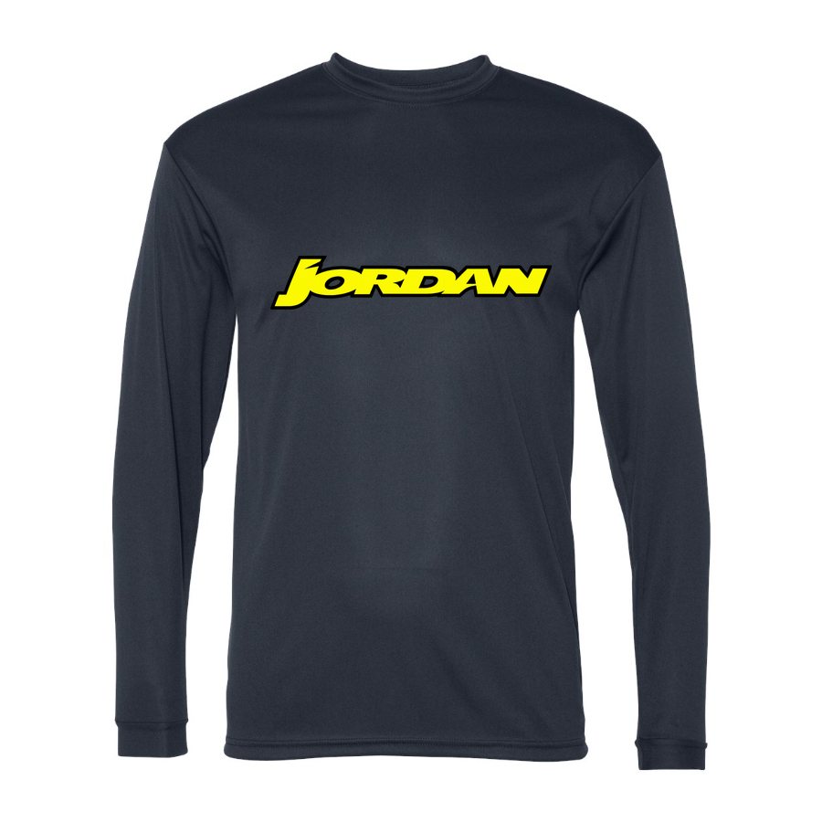 Men's Jordan Grand Prix Polyester Long Sleeve T-Shirt - Navy