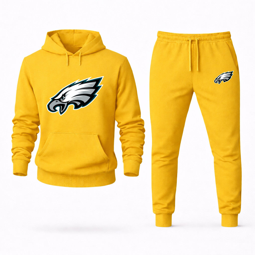 Philadelphia Eagles Hoodie and Joggers Set - Yellow