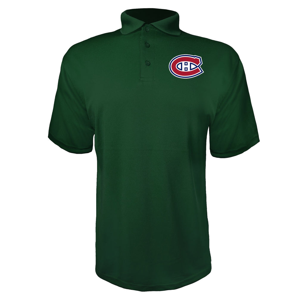 Montreal Canadiens Green polyester polo
