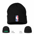 NBA Logo Black Beanie Hat