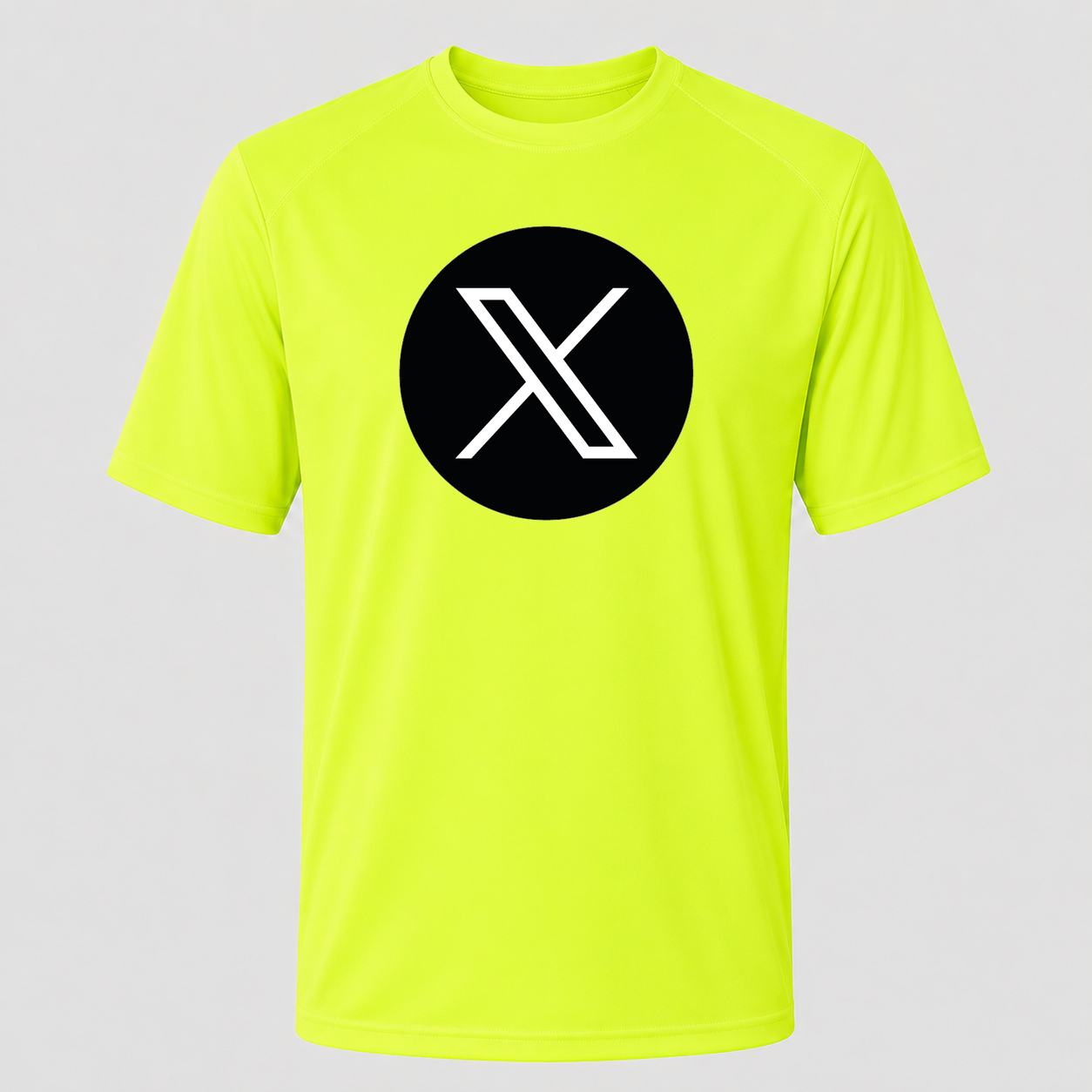 Men's X (Twitter) Performance T-Shirt - Safety Green