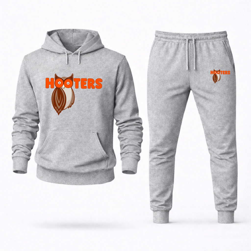 Hooters Hoodie and Joggers Set - Grey