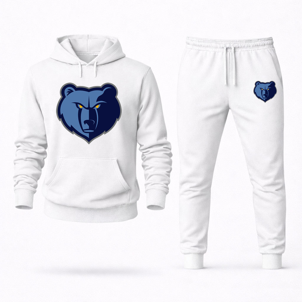 Memphis Grizzlies Hoodie and Joggers Set - White