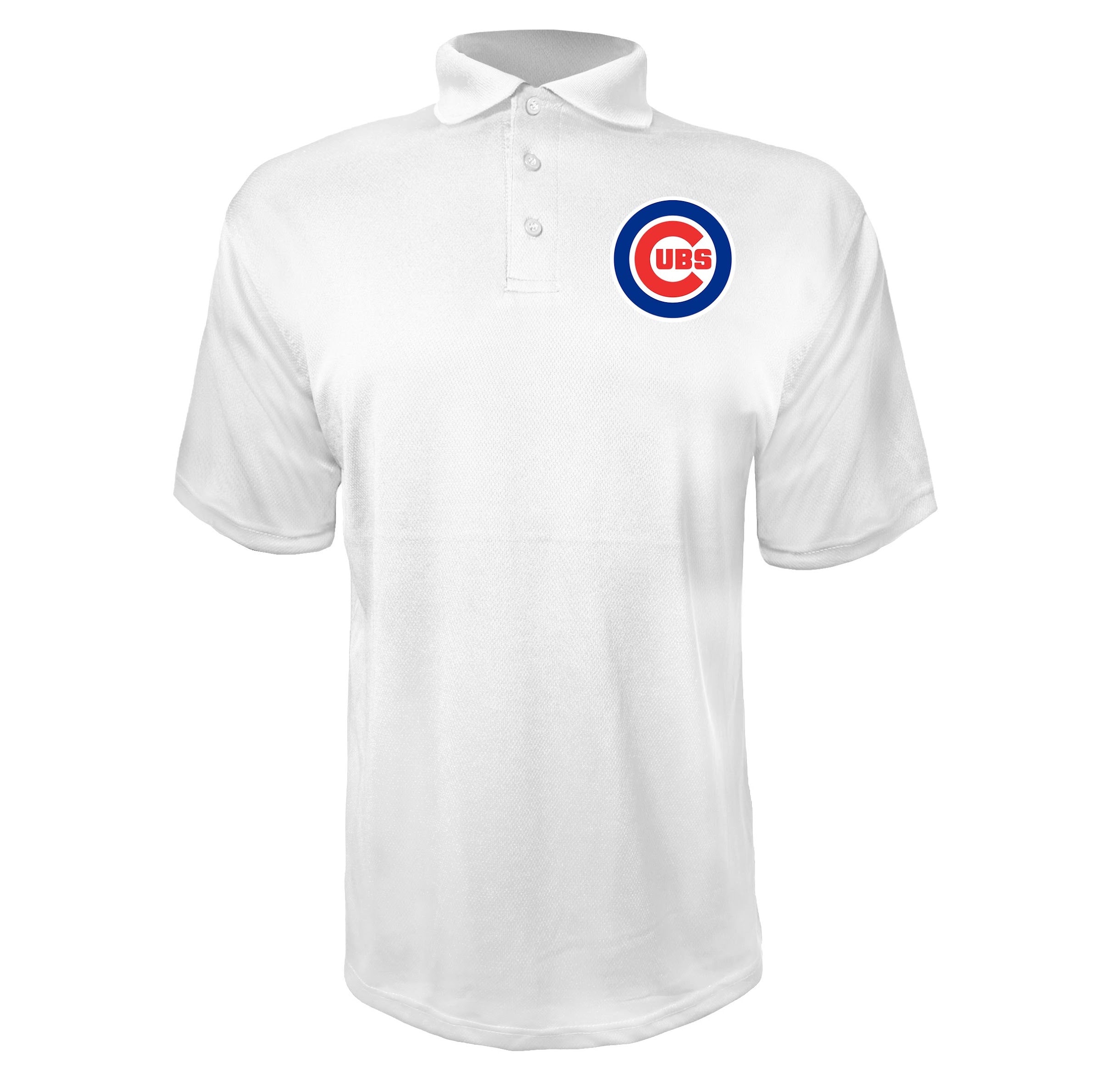 Chicago Cubs White polyester polo