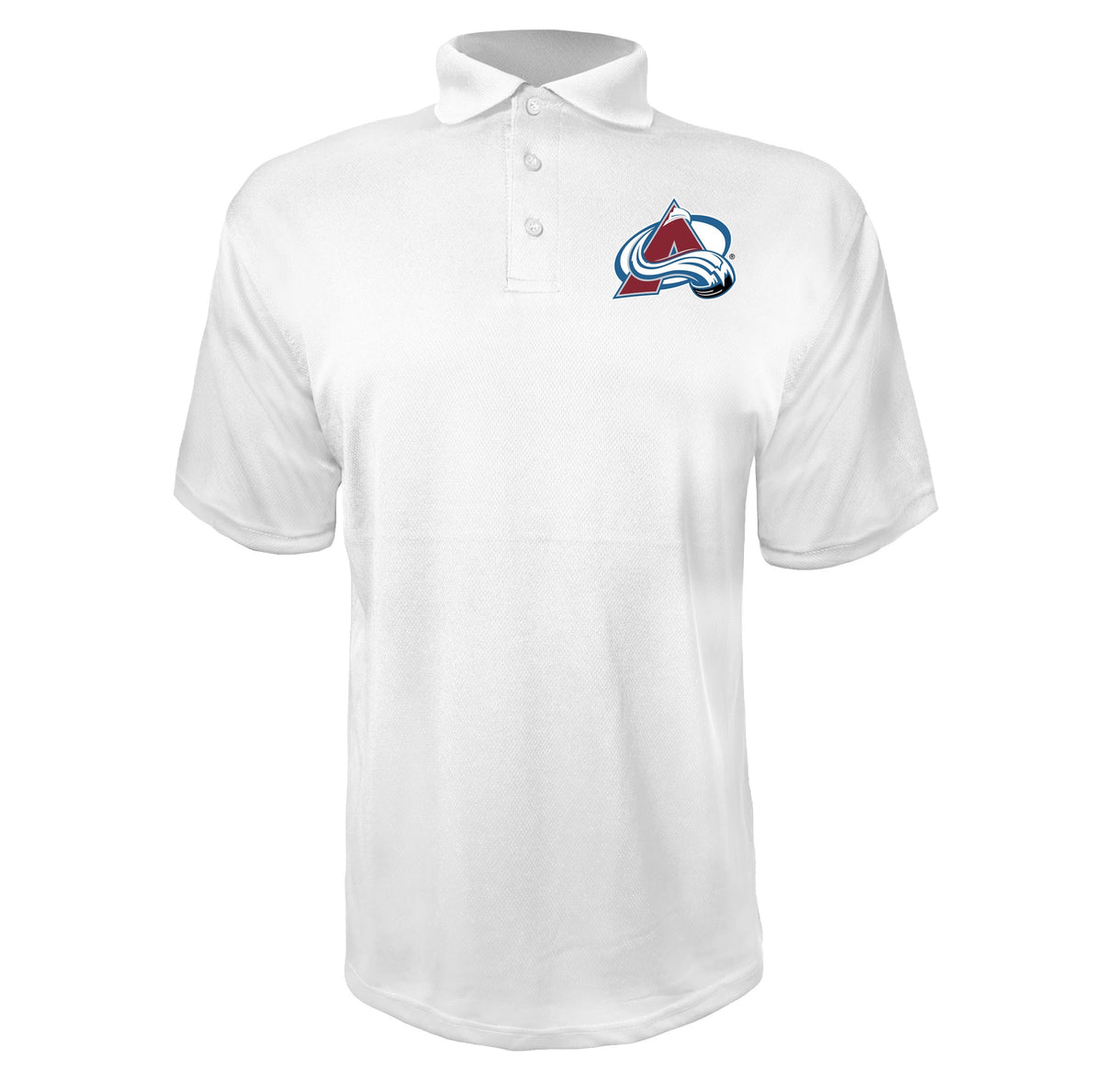 Colorado Avalanche White polyester polo