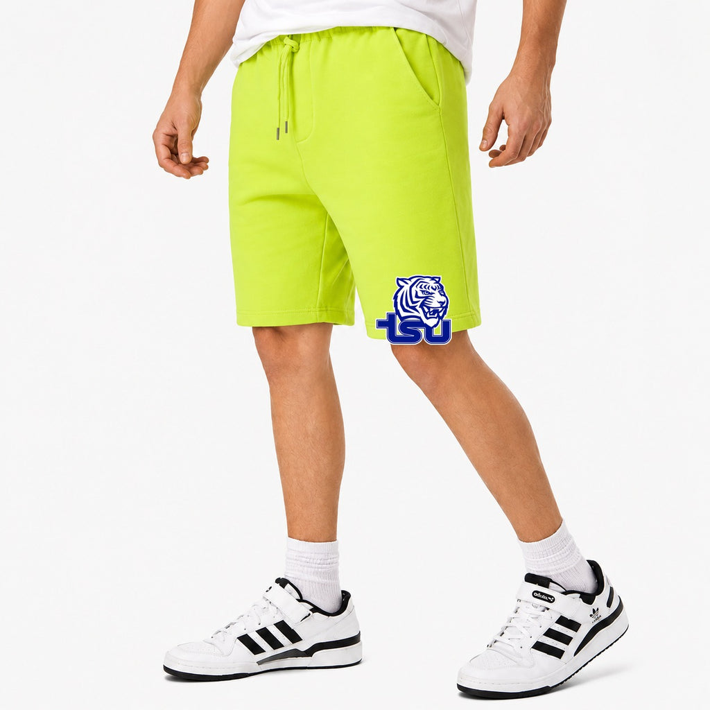 Men's Tennessee State Tigers Logo Cotton Shorts - Lime Green