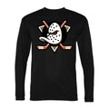 Men's Anaheim Ducks Polyester Long Sleeve T-Shirt - Black