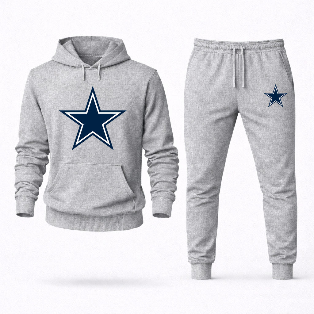 Dallas Cowboys Hoodie and Joggers Set - Grey