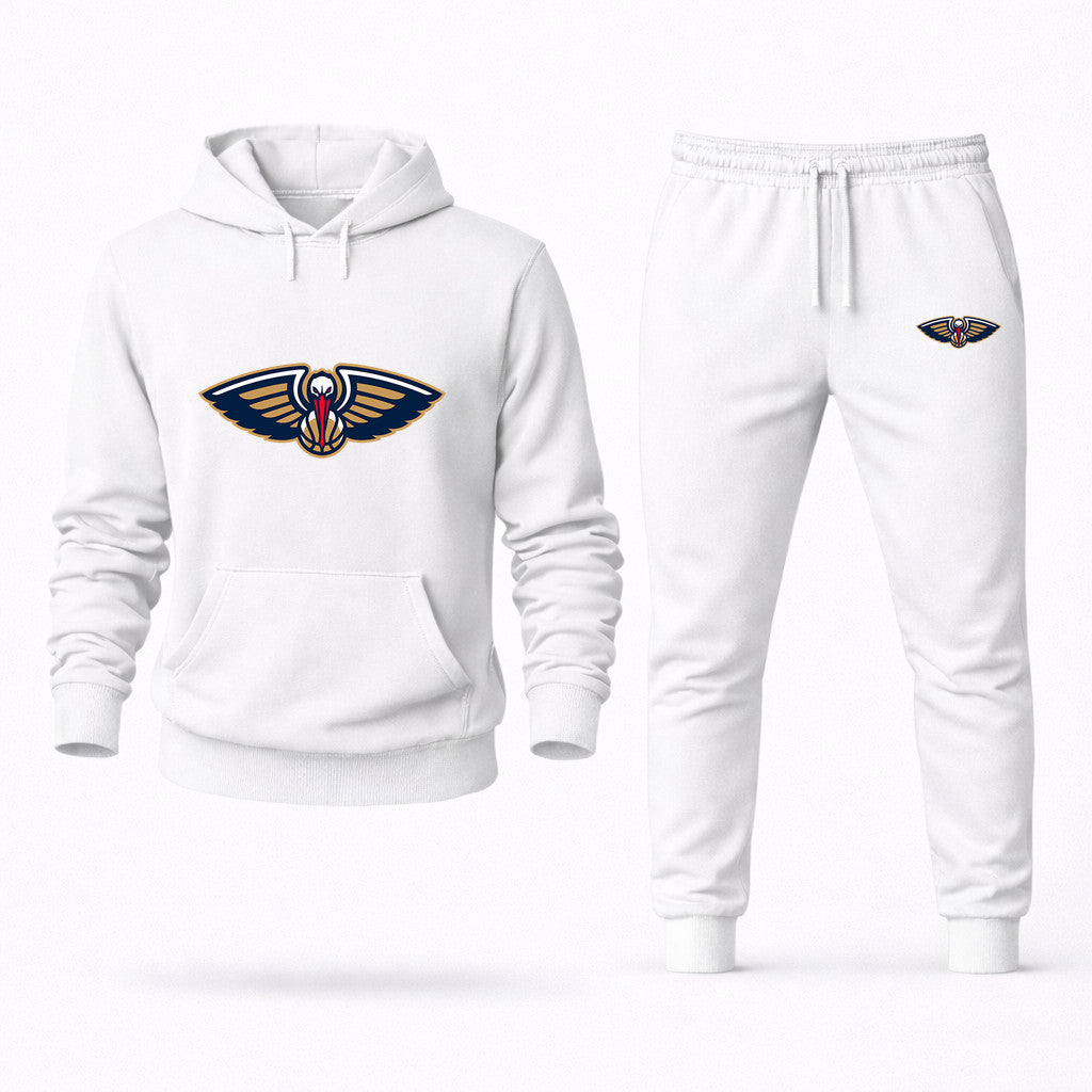New Orleans Pelicans Hoodie and Joggers Set - White