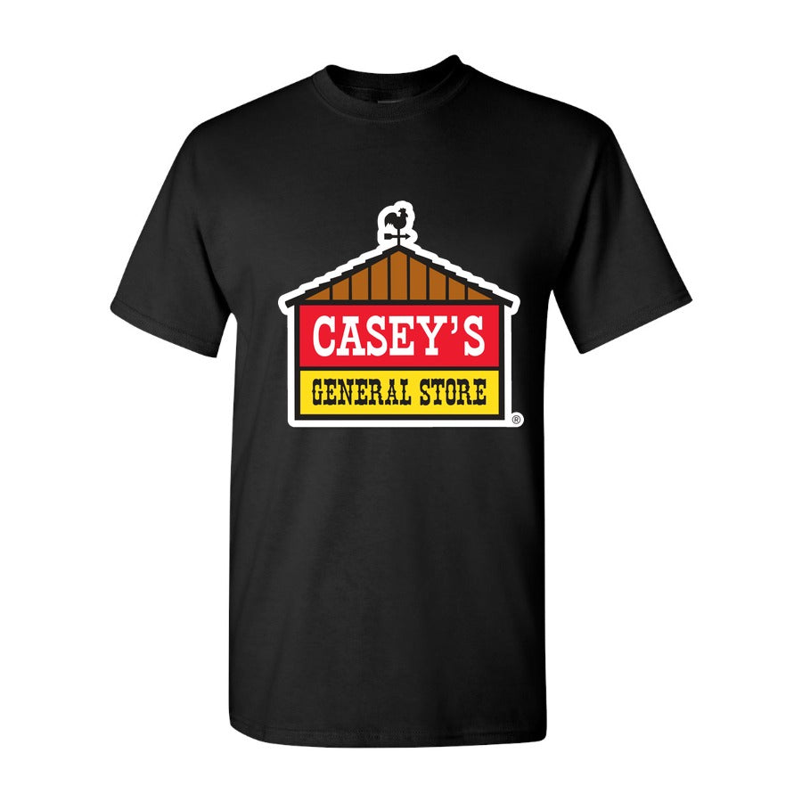 Men's Caseys General Stores Logo Cotton T-Shirt - Black