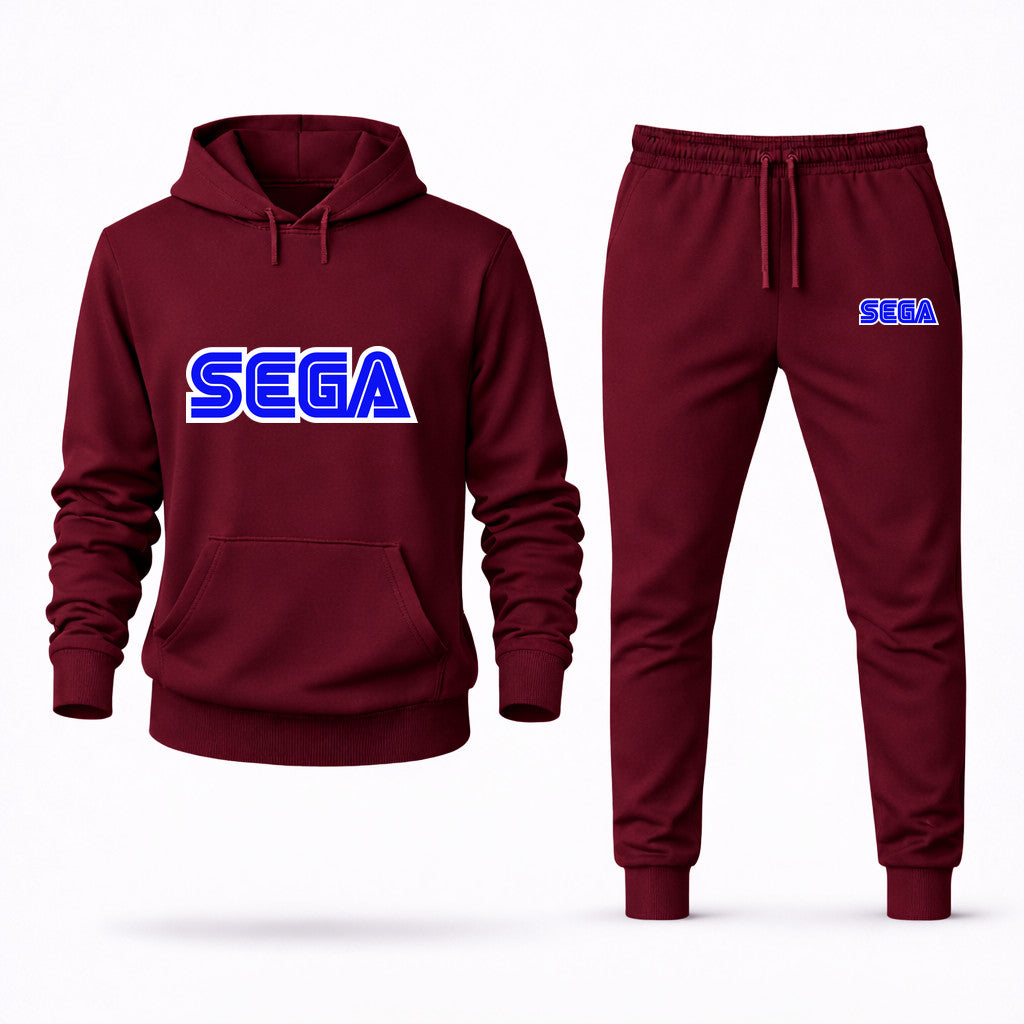 SEGA Hoodie and Joggers Set - Burgundy