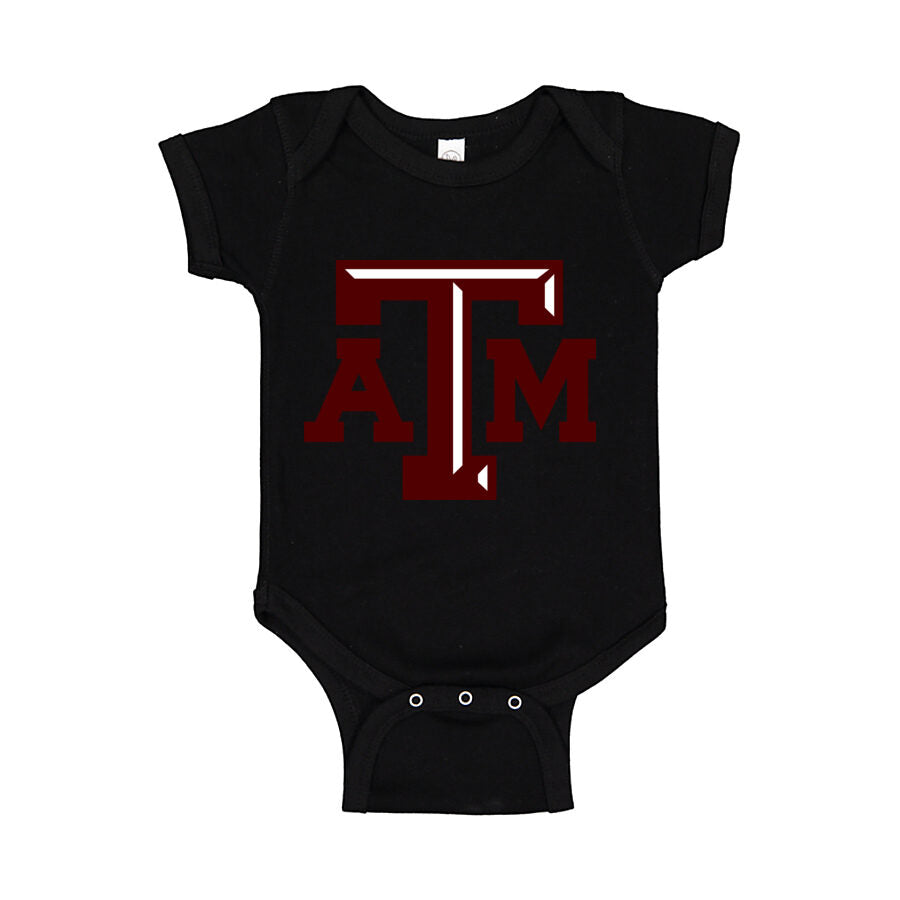 Texas A&M University Baby Romper Onesie - Black