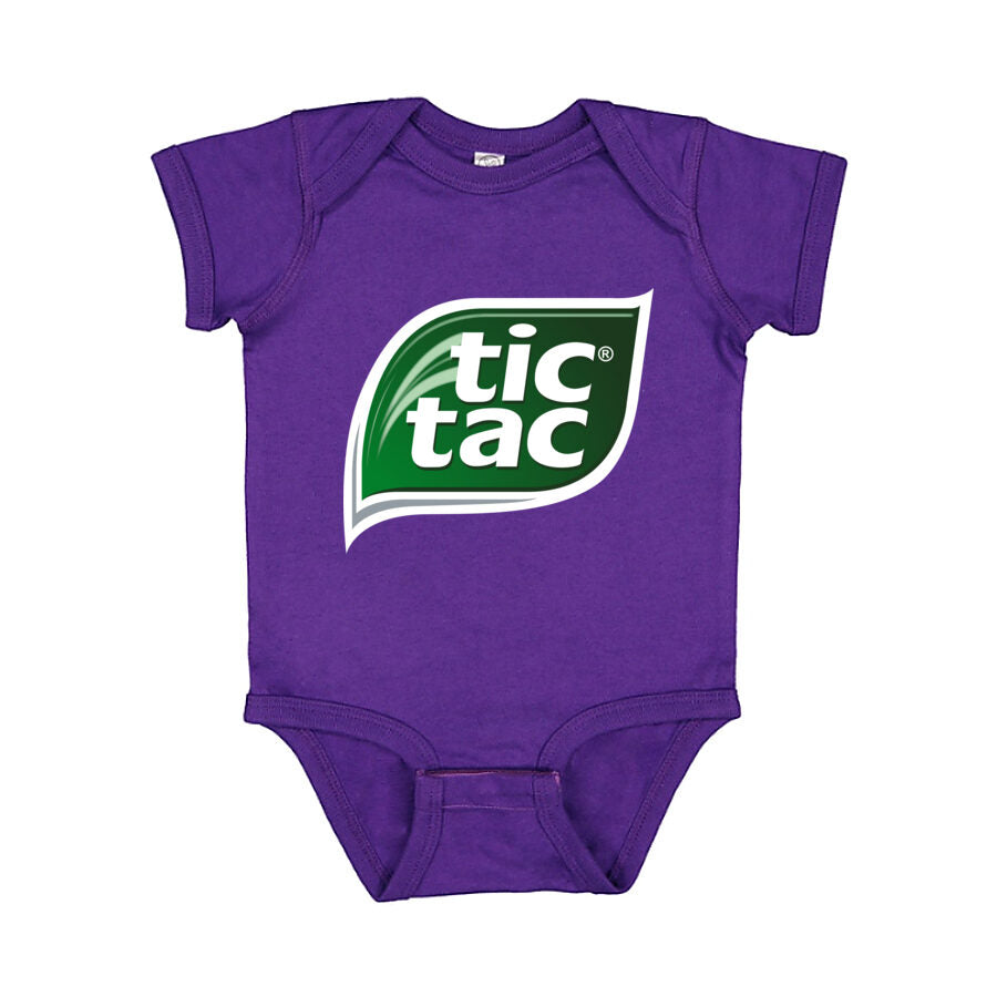 Tic Tac Baby Romper Onesie - Purple