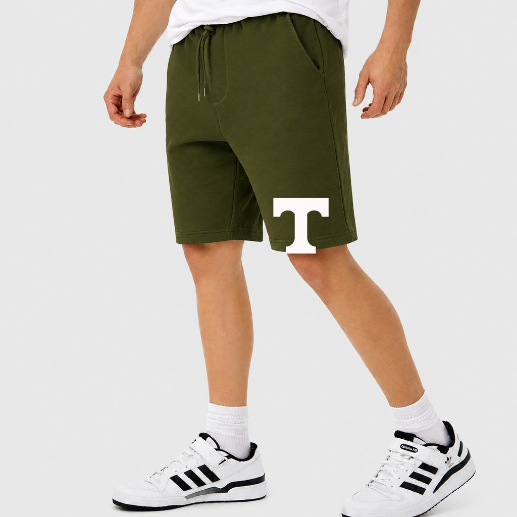 Men's Tennessee Volunteers Logo 2 Cotton Shorts - Army Green