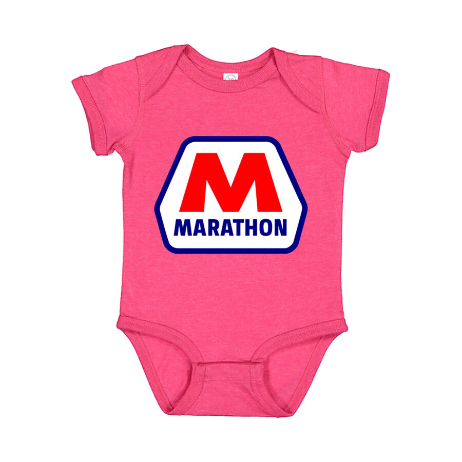 Marathon Baby Romper Onesie - Pink