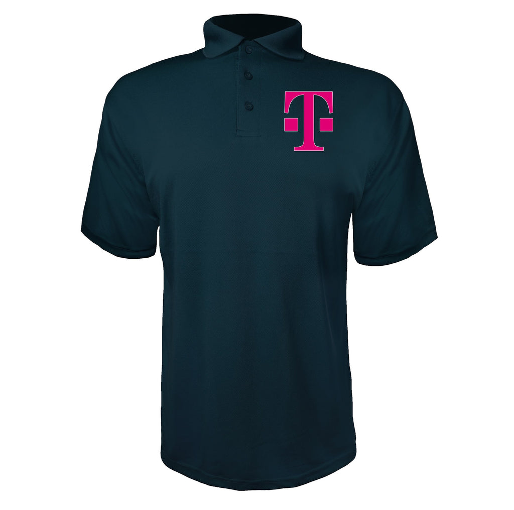 T Mobile HD men's polyester polo in Navy