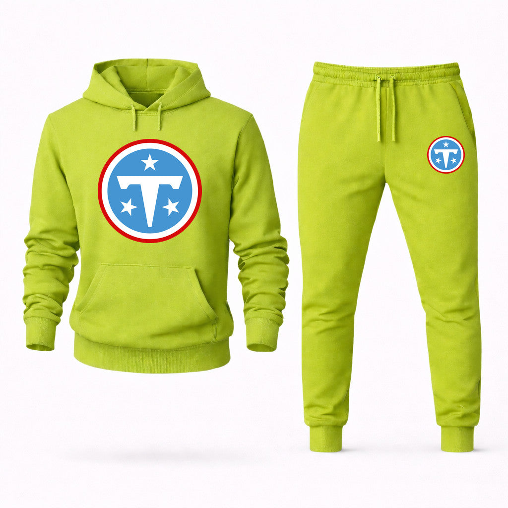 Tennessee Titans Hoodie and Joggers Set - Lime Green