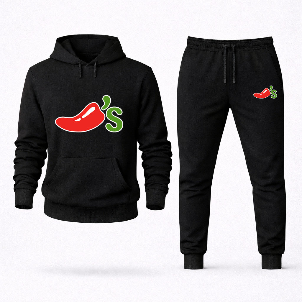 Chili's Hoodie and Joggers Set - Black