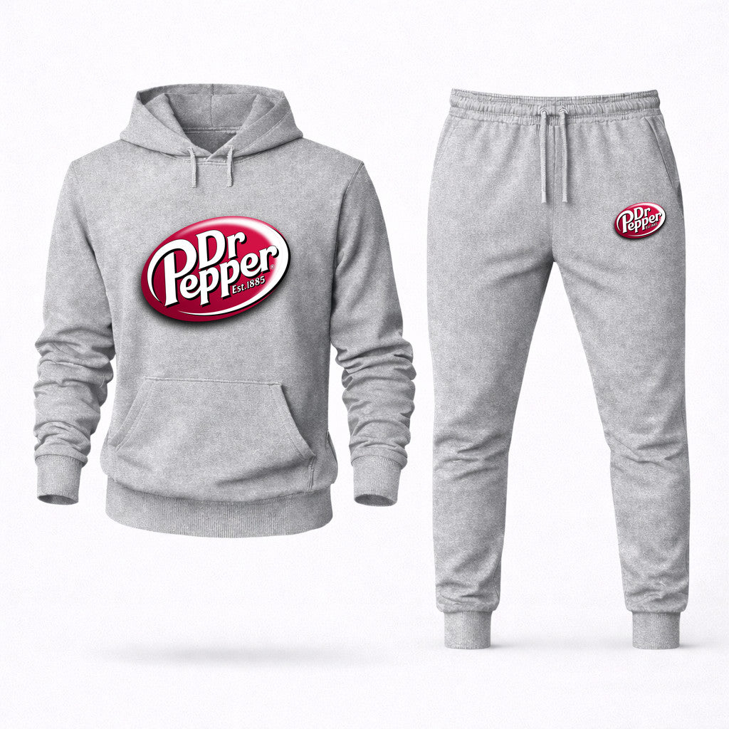Dr Pepper Hoodie and Joggers Set - Grey