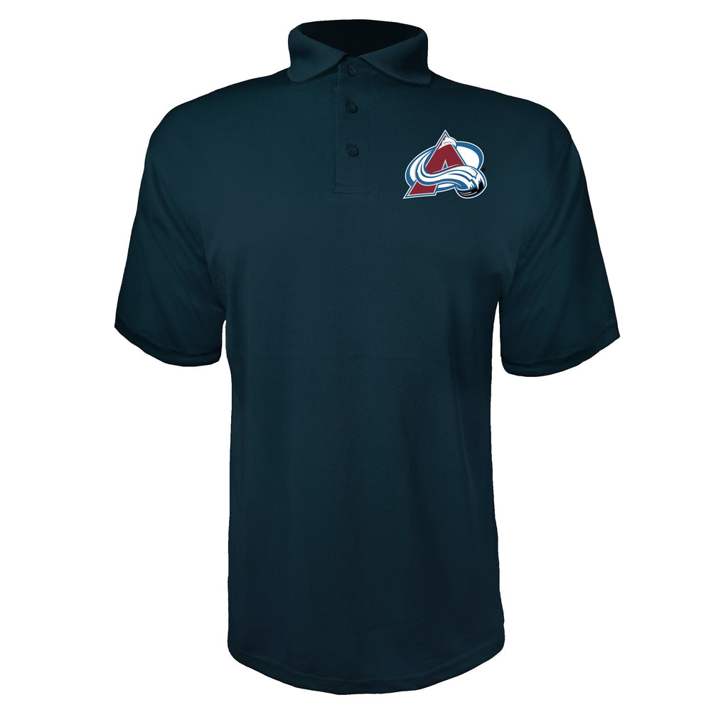 Colorado Avalanche Navy polyester polo