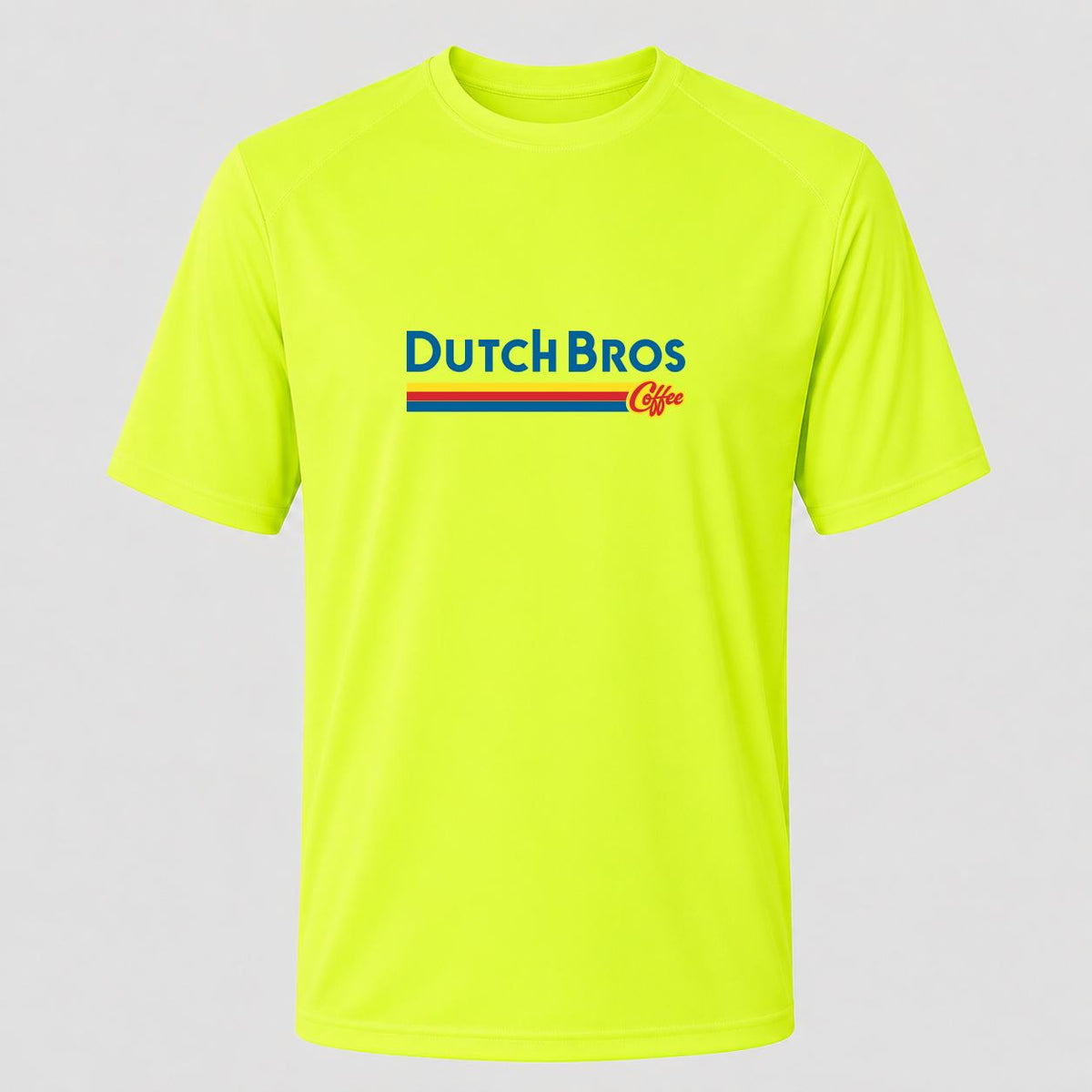 Men's Dutch Bros Coffee Performance T-Shirt - Safety Green