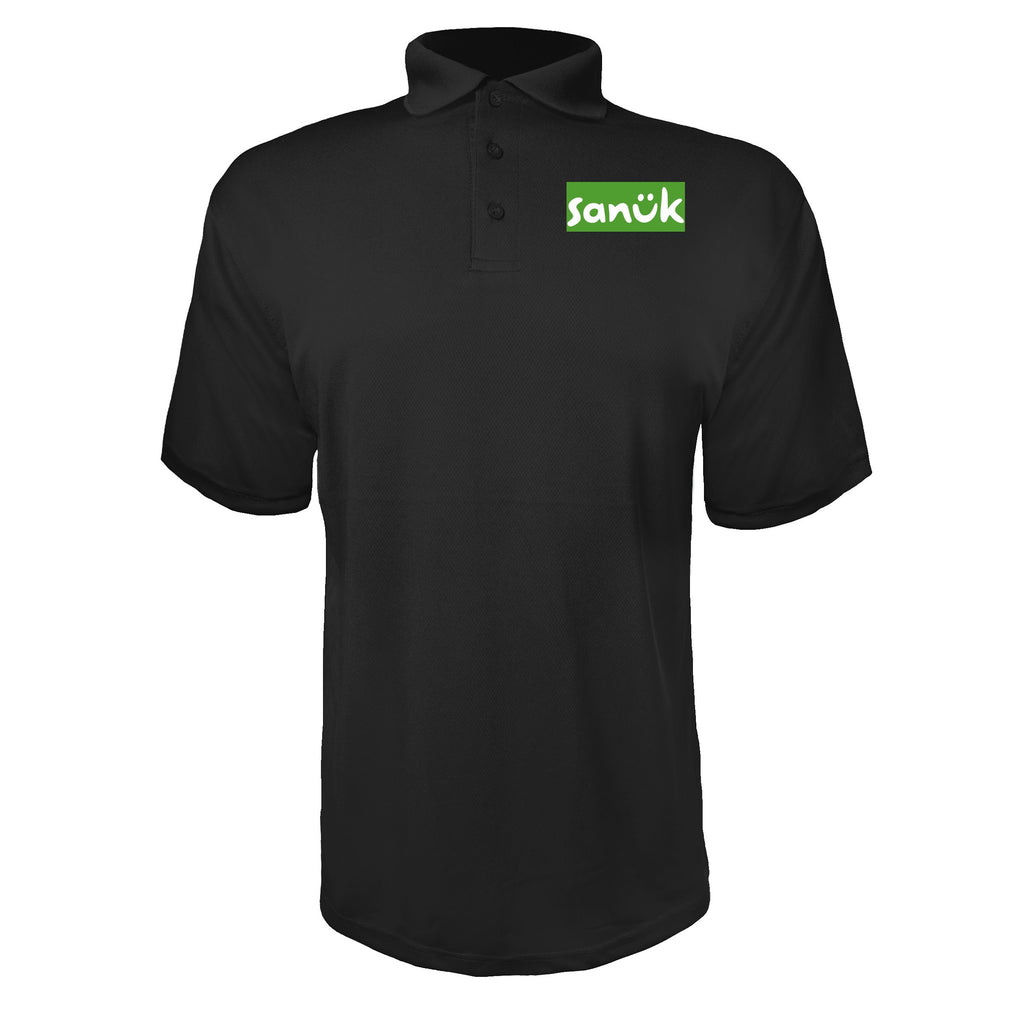 Sanuk men's polyester polo in Black