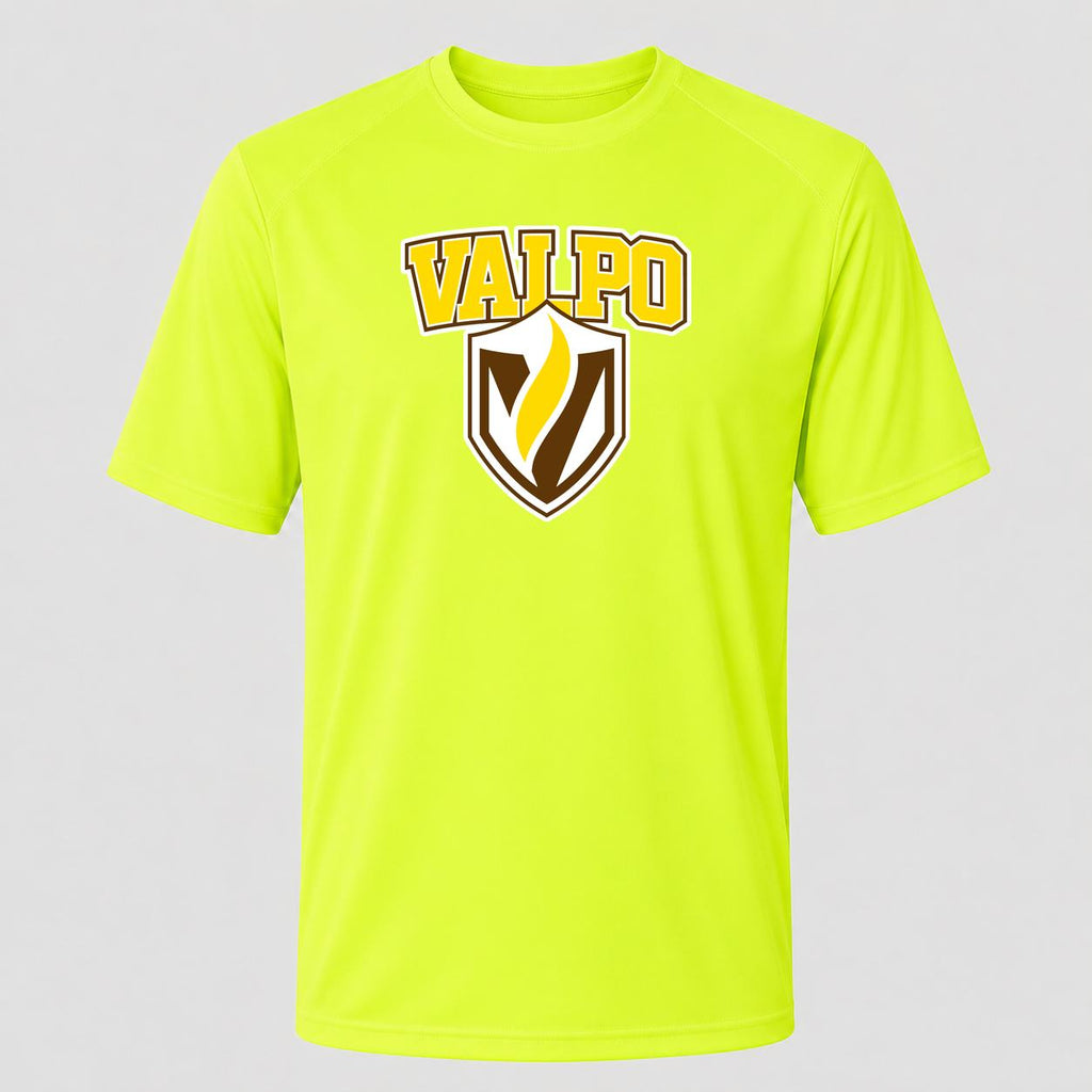 Men's Valparaiso Crusaders Performance T-Shirt - Safety Green