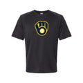 Milwaukee Brewers Polyester T-Shirt - Black