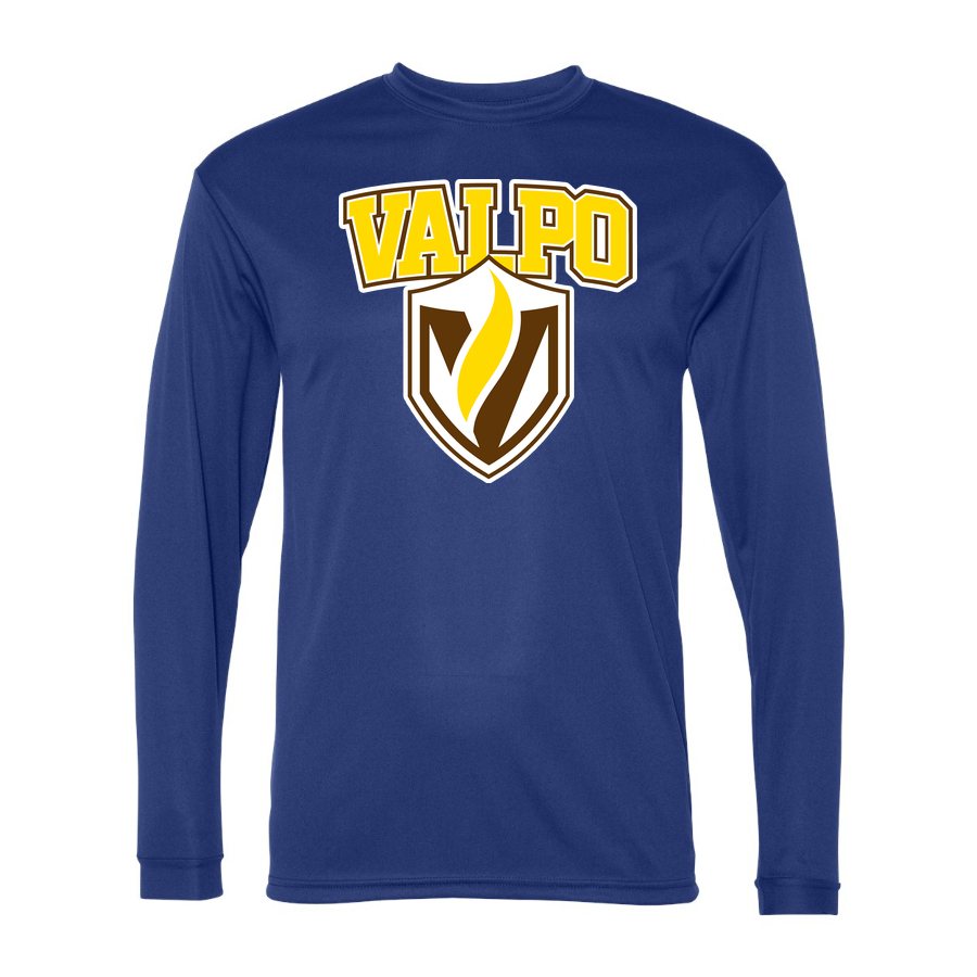Men's Valparaiso Crusaders Polyester Long Sleeve T-Shirt - Royal Blue