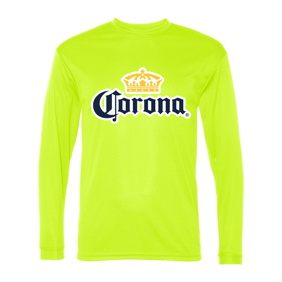 Men's Corona Polyester Long Sleeve T-Shirt - Safety Yellow