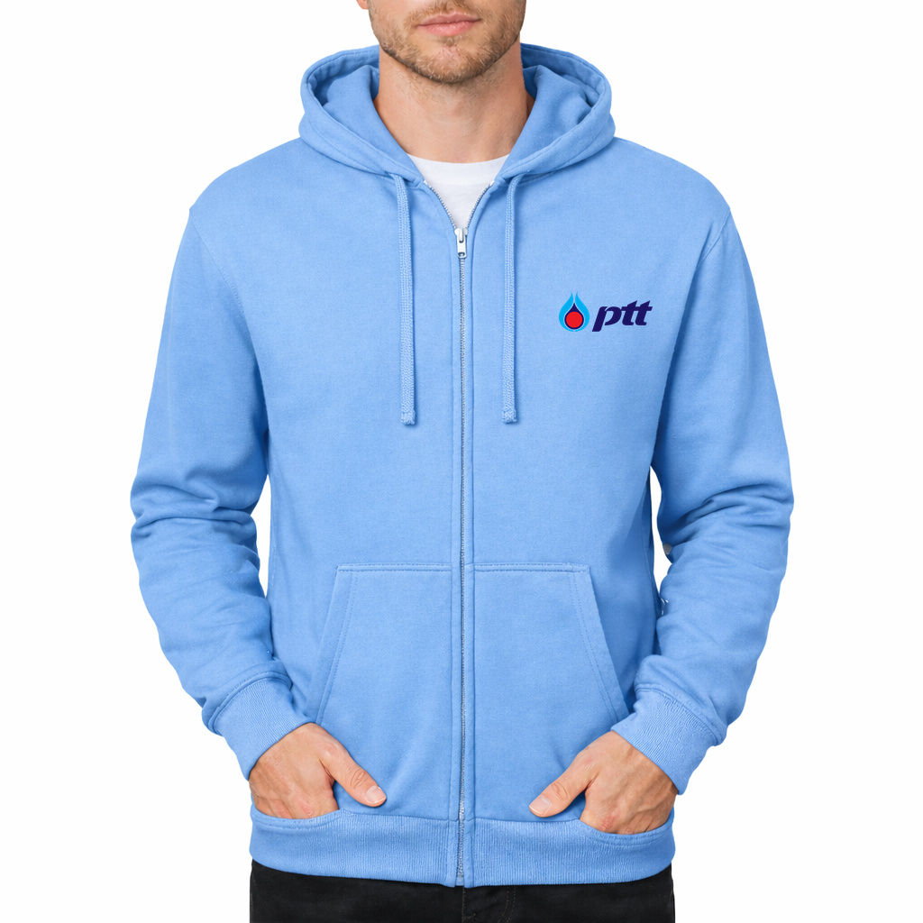 PTT Zipper Hoodie - Sky Blue