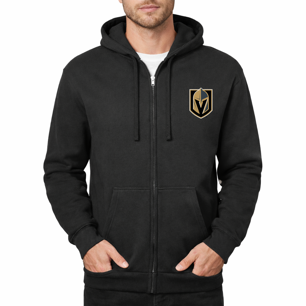 Men's Vegas Golden Knights Zipper Hoodie - Black