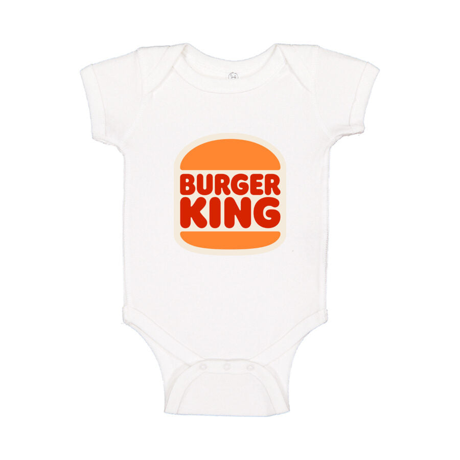 Burger King Baby Romper Onesie - White
