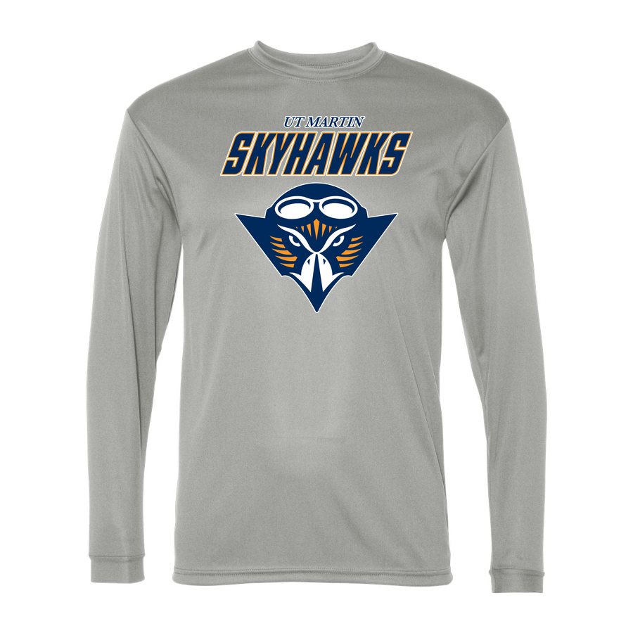 Men's Tennessee Martin Skyhawks Alternate Polyester Long Sleeve T-Shirt - Silver
