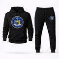 New York Hoodie and Joggers Set - Black
