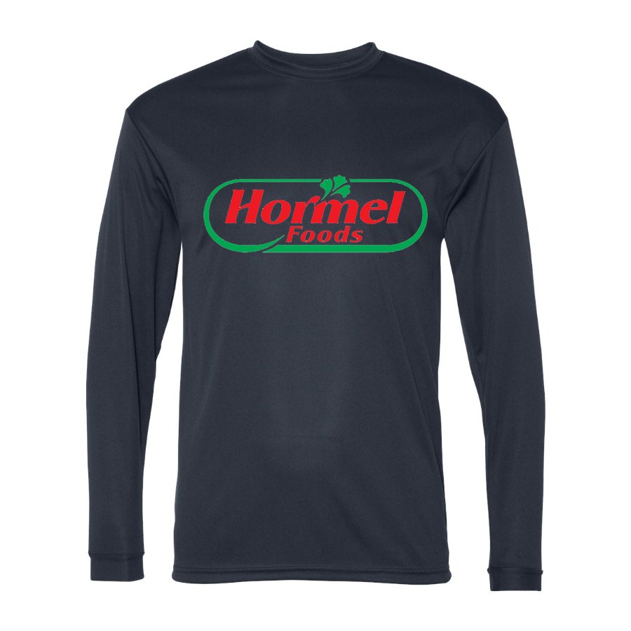 Men's Hormel food Polyester Long Sleeve T-Shirt - Navy