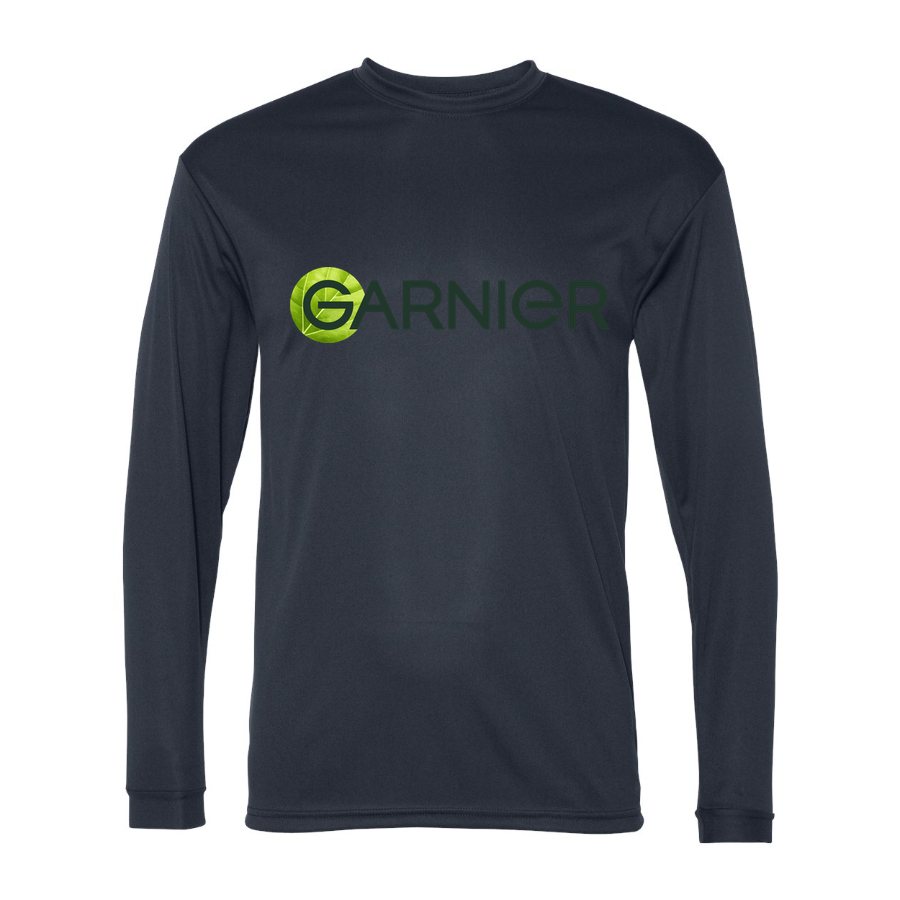 Men's Garnier Polyester Long Sleeve T-Shirt - Navy