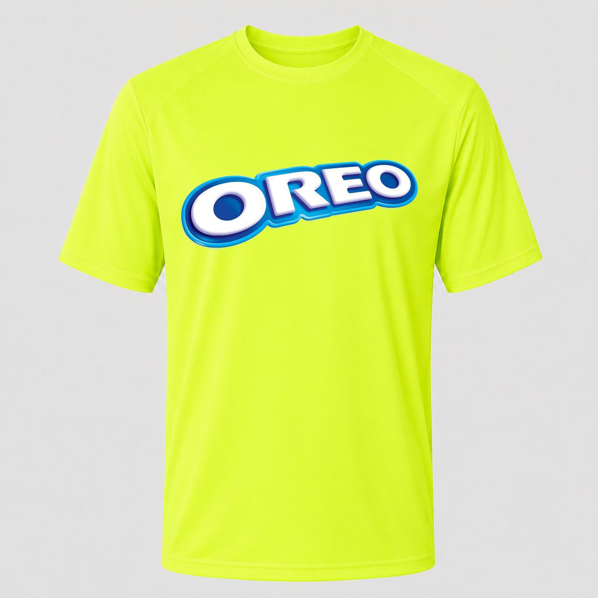Men's Oreo Performance T-Shirt - Safety Green