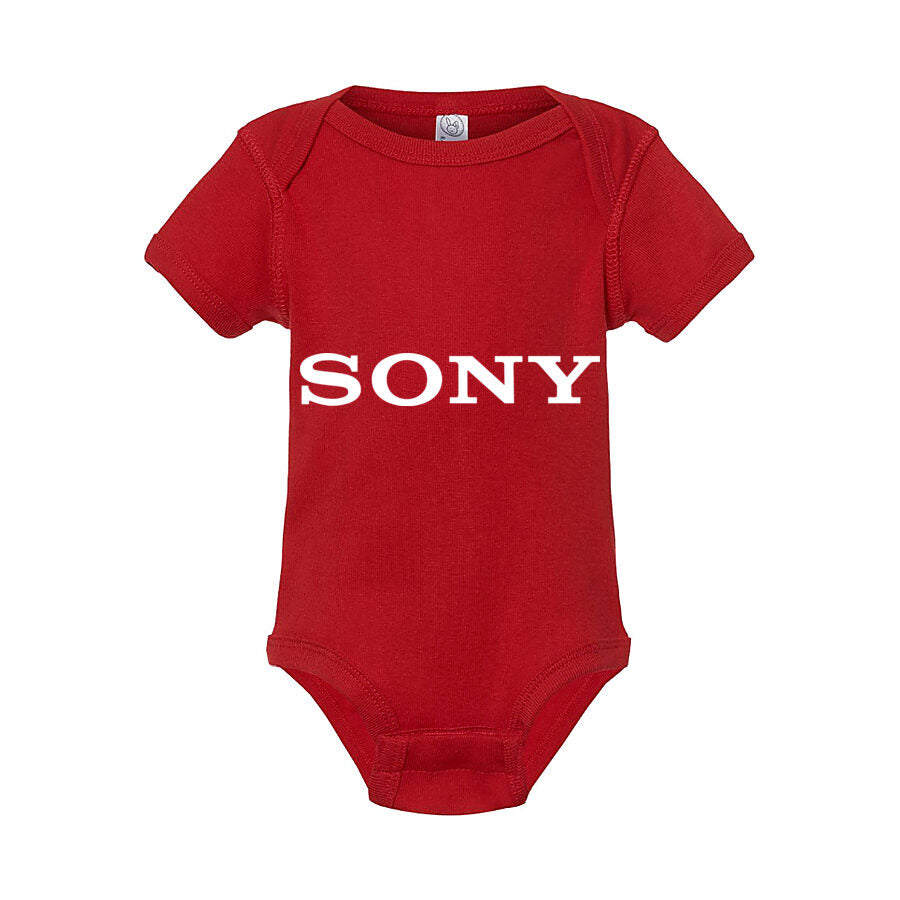 Sony White Logo Baby Romper Onesie - Red