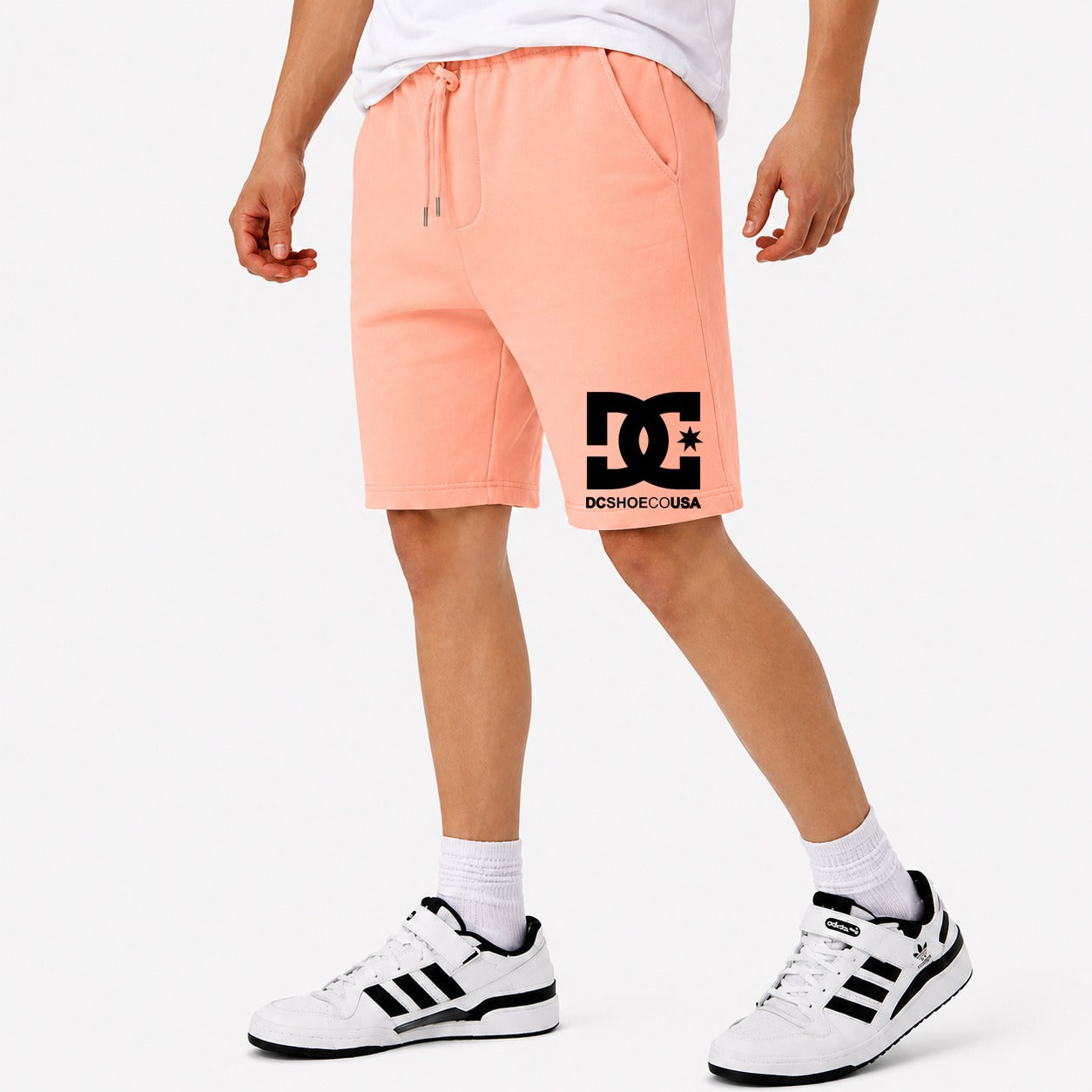 Men's DC Cotton Shorts - Peach
