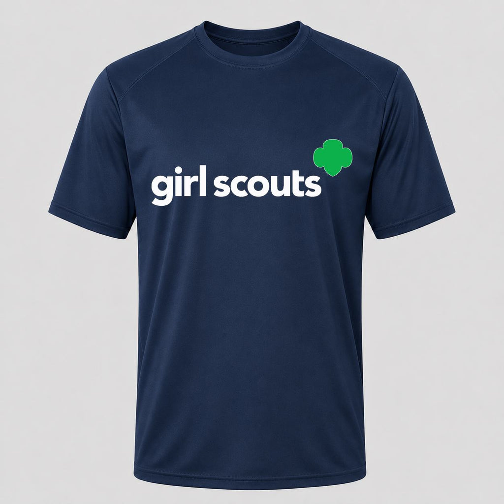 Men's Girl Scouts White Performance T-Shirt - Navy