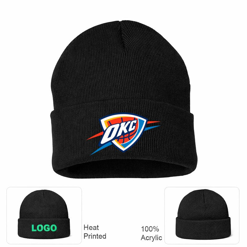 Oklahoma City Thunder Black Beanie Hat