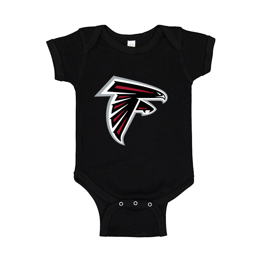 Atlanta Falcons Baby Romper Onesie - Black