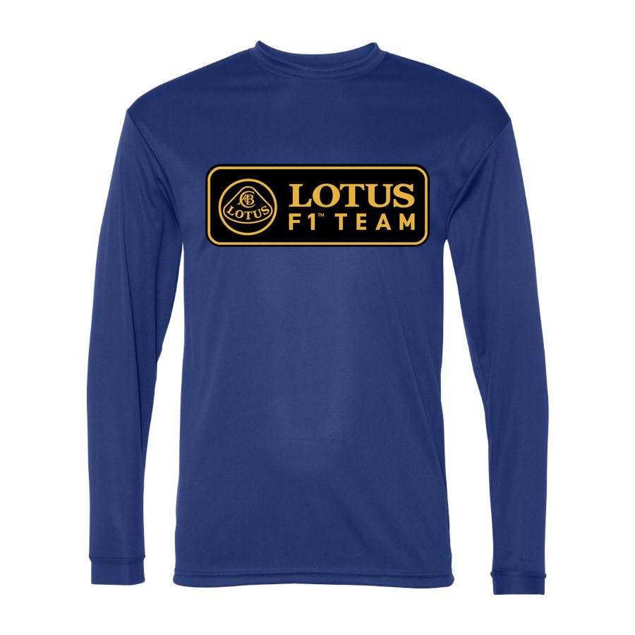 Men's Lotus F1 Team Polyester Long Sleeve T-Shirt - Royal Blue