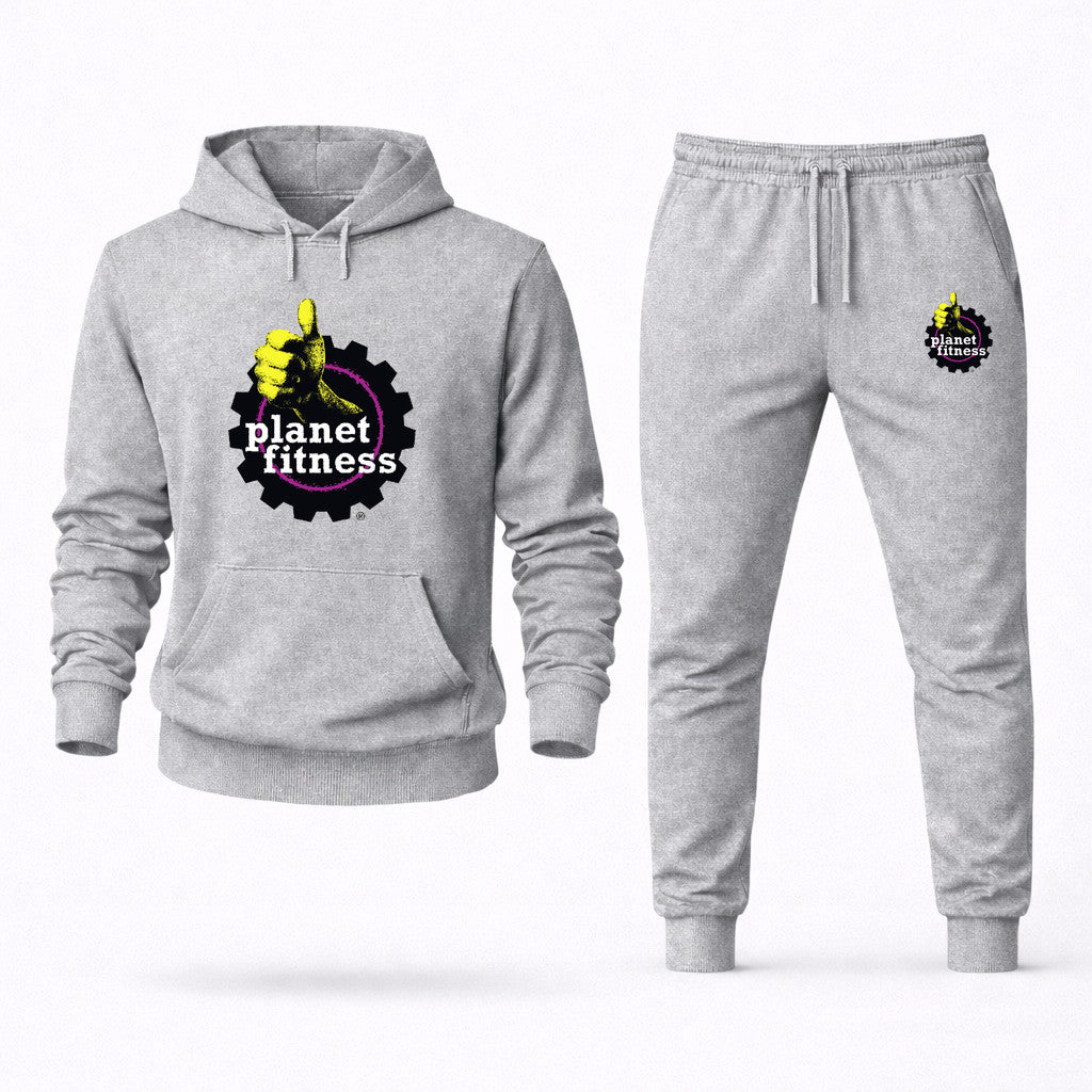 Planet Fitness Hoodie and Joggers Set - Grey