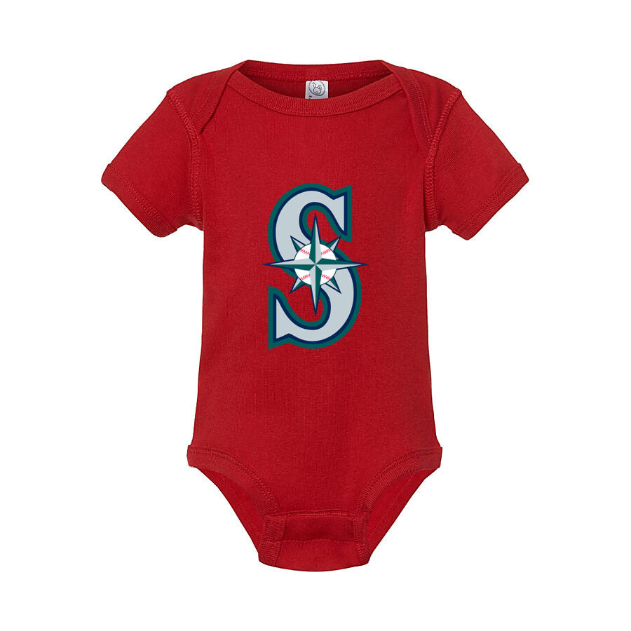 Seattle Mariners Baby Romper Onesie - Red