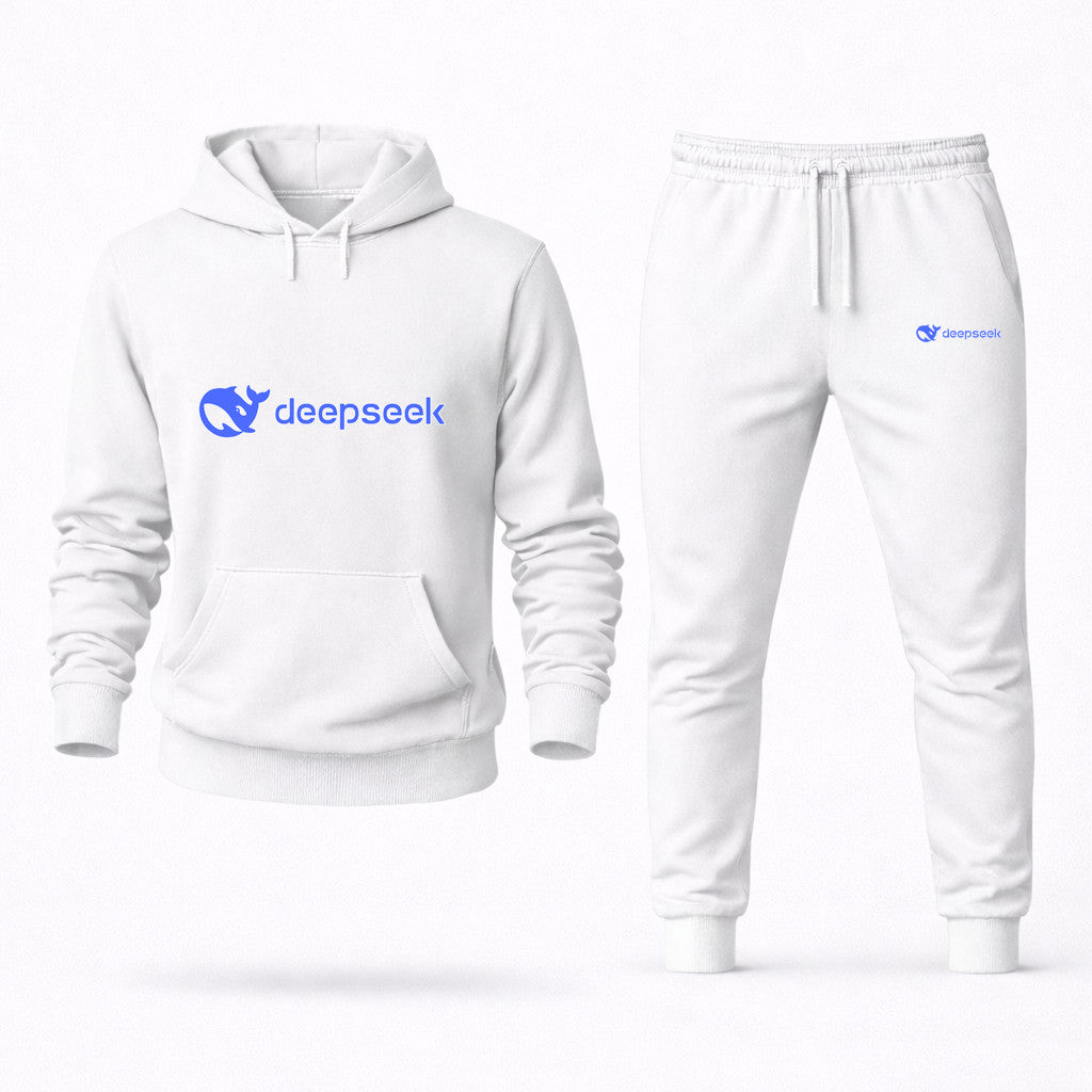 DeepSeek Hoodie and Joggers Set - White