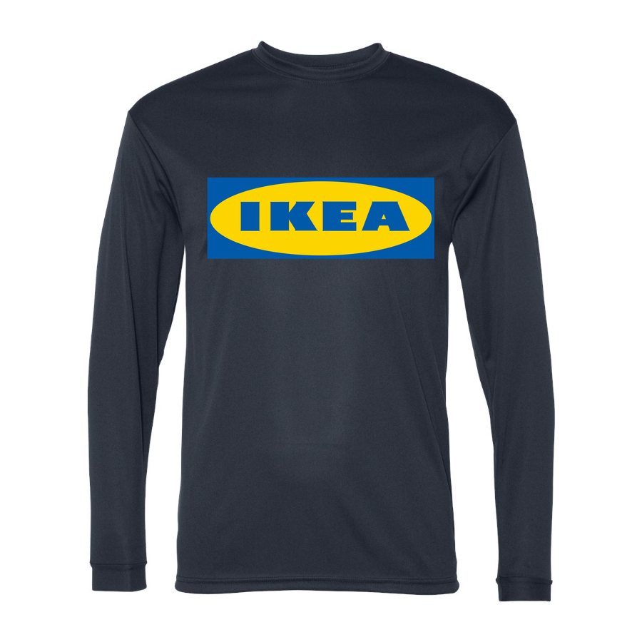 Men's IKEA Polyester Long Sleeve T-Shirt - Navy