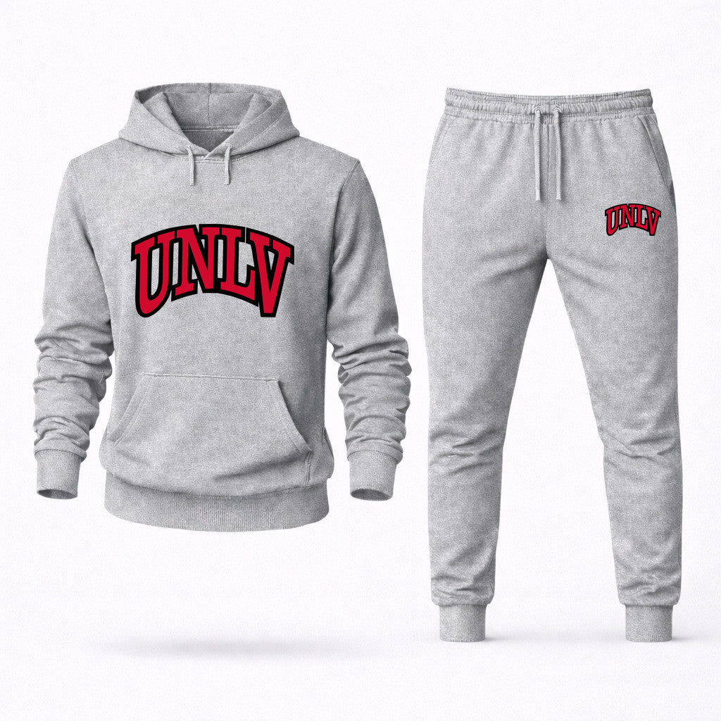 UNLV Rebels Hoodie and Joggers Set - Grey