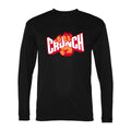 Men's Crunch Fitness Polyester Long Sleeve T-Shirt - Black